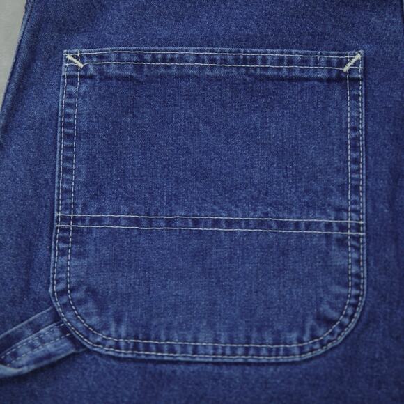 Vintage Carhartt WU1998 Dark Blue Denim Workwear Carpenter Shorts 30x7.5 - Picture 3 of 11